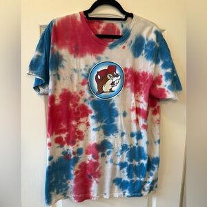 Tie Dye Buc-ee’s Fourth of July Independence Day Unisex Shirt Size XL